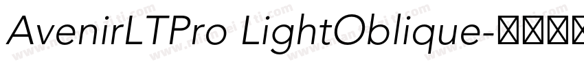 AvenirLTPro LightOblique字体转换